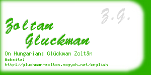 zoltan gluckman business card